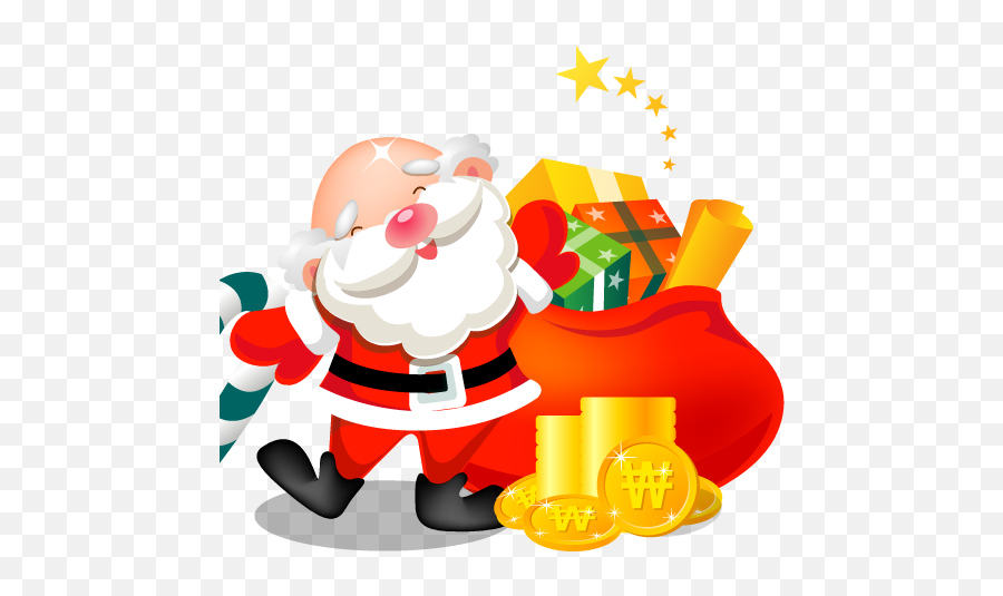 Santa Gifts Bag Icon Iconset Mid - Nights Christmas Santa With Gifts Png,Gifts Png