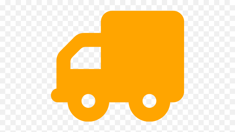 Orange Truck 3 Icon - Free Orange Truck Icons Png,Truck Icon