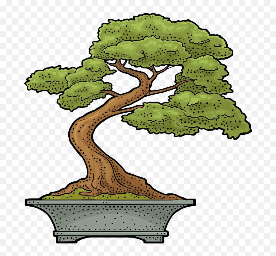 Bonsai Tree Clipart 1 - Clipart World Png,Bonsai Tree Icon