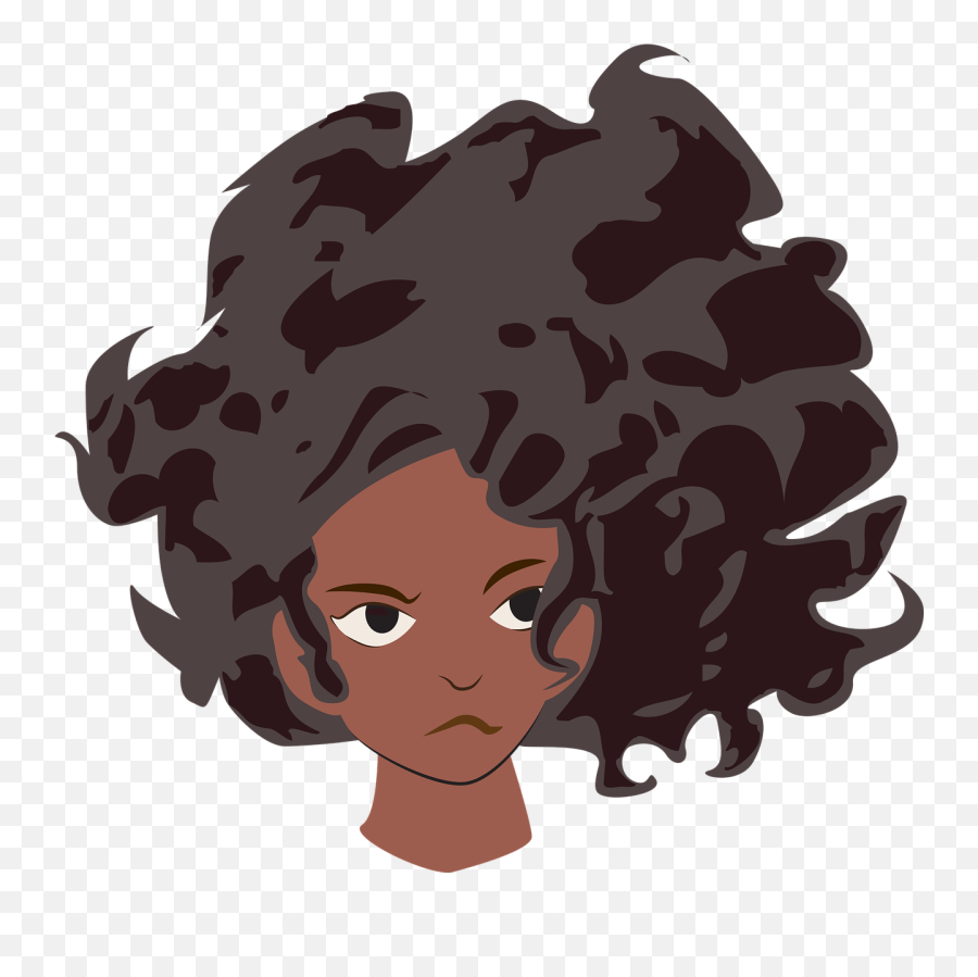 Black Girlheadwavy Hairblack Womanblack Hair - Free African American Poems About Sisterhood Png,Black Woman Png