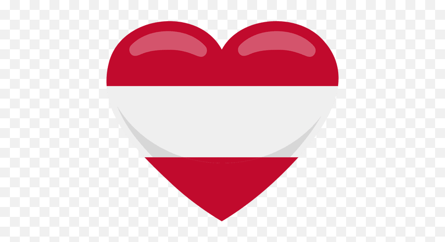Turkish Flag In Heart Shape - Austria Heart Flag Png,Scribble Heart Png
