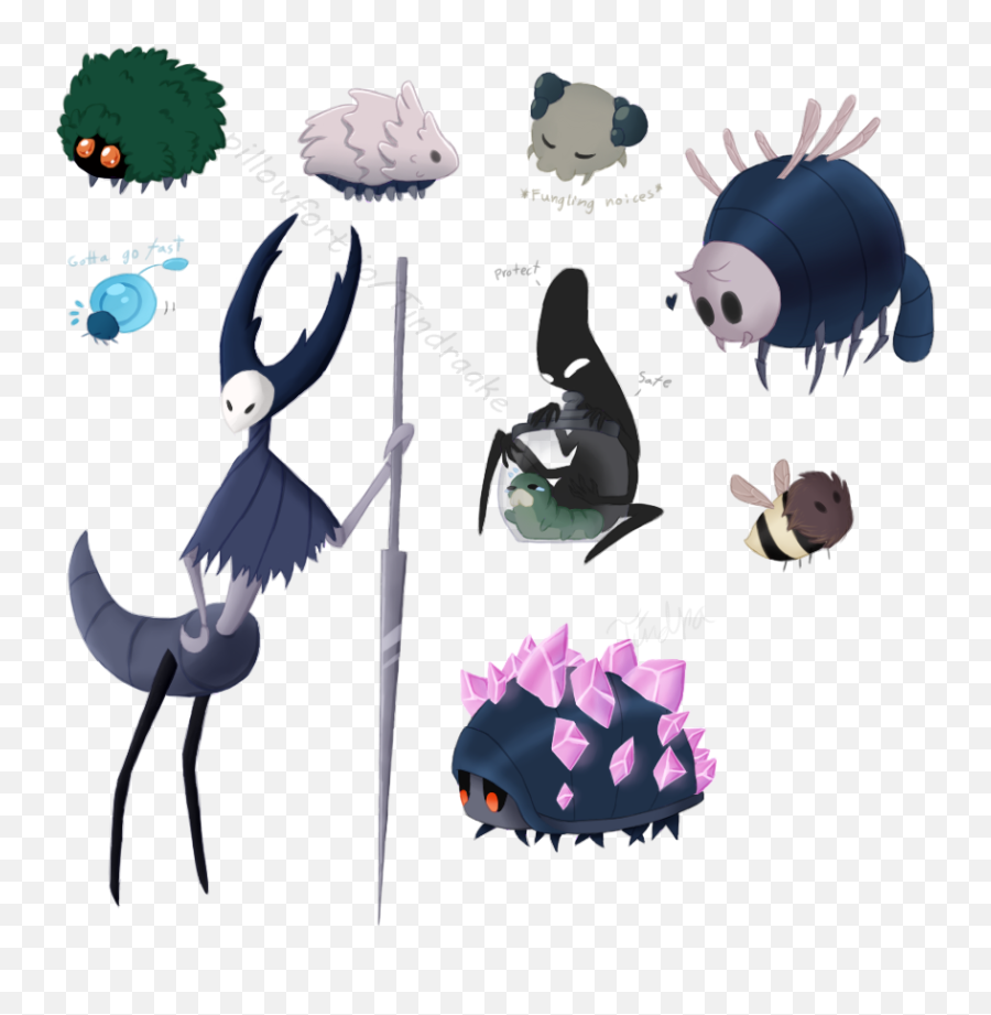 Tindraake - Hollow Knight Basic Enemies Png,Hollow Knight Png