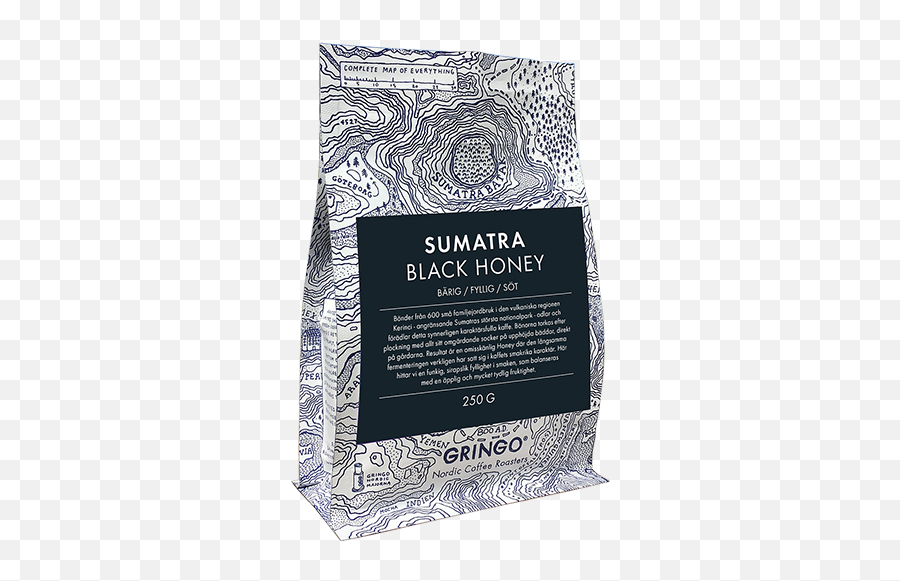 Gringo Sumatra Black Honey Coffee Beans 250g - Gringo Kaffe Lila Png,Coffee Beans Transparent