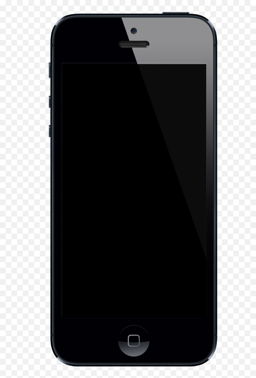 Blank Iphone Screen Transparent Png - Iphone 5 With A Black Screen,Black Screen Png