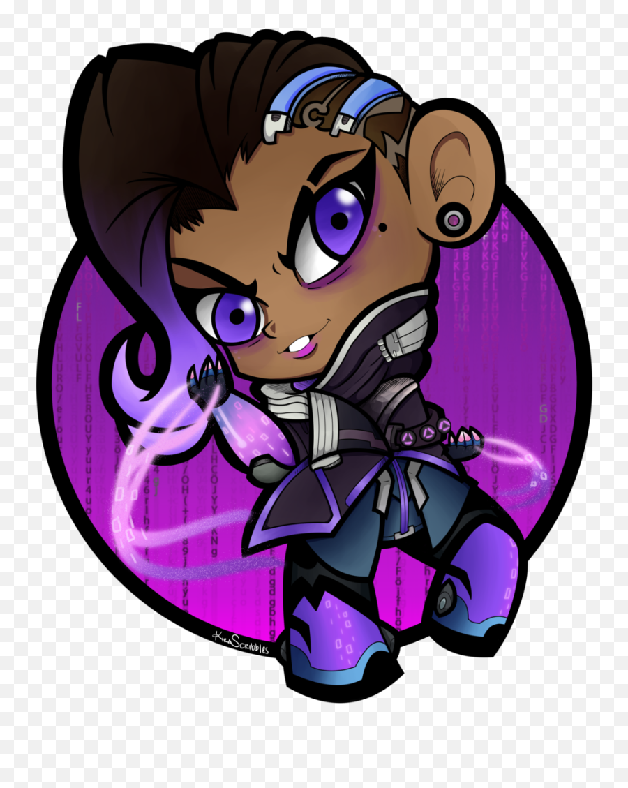 Of 9 Overwatch Sticker Series 2 - Portable Network Graphics Png,Sombra Overwatch Png