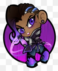 Of 9 Overwatch Sticker Series 2 - Portable Network Graphics Png,Sombra Overwatch Png
