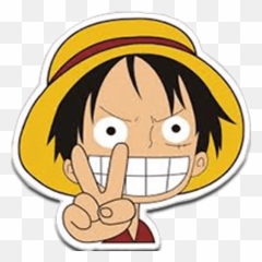 One Pieceu201d Stickers Set For Telegram - Monkey D Luffy Sticker Png,One Piece Png