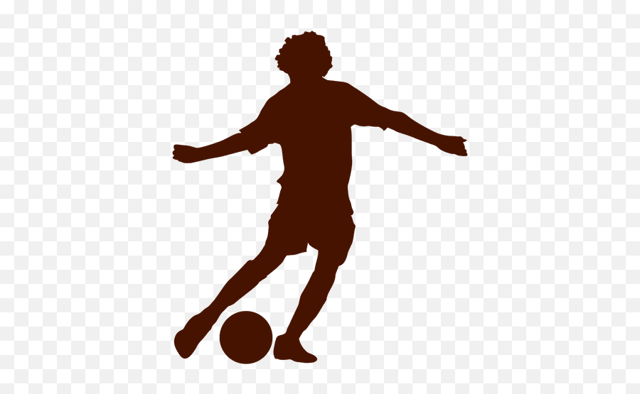 Male Teen Playing Football Silhouette - Transparent Png Chico Jugando Futbol Png,Teen Png