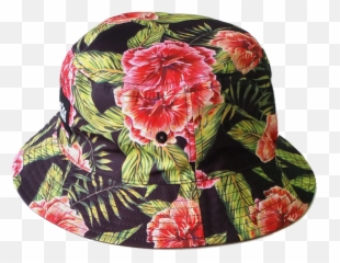 Printing Floral Pattern Bucket Hat - Flower Bucket Hat Png,Bucket Hat Png