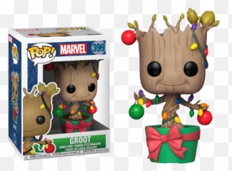 Marvel Holiday - Dancing Groot With Christmas Lights Funko Pop Vinyl Figure Christmas Groot Pop Png,Groot Png