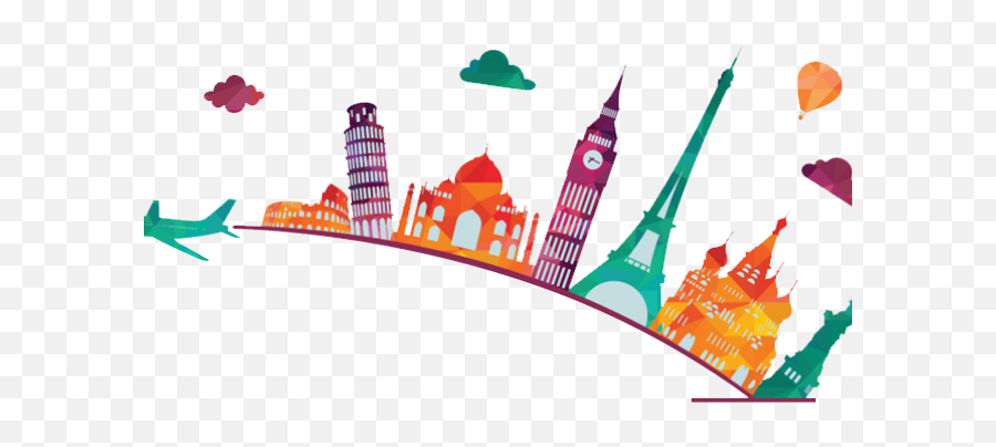 Travel Clipart Borders - Travel Border Clipart Png,Travel Clipart Png