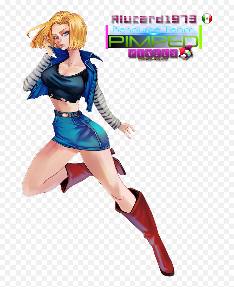 Png Android 18 - Android 18 Pin Up,Android 18 Png
