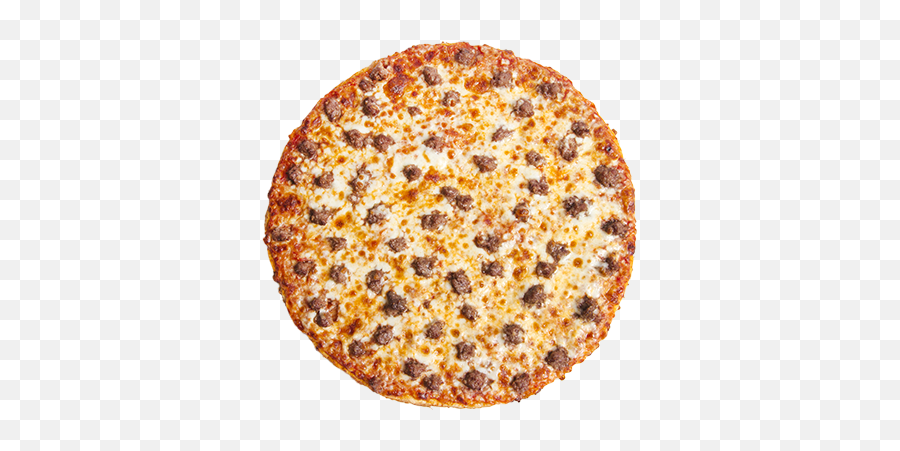 Download Hd Single Topping Pizza - Pizza From Top Png 2 Pizzas Png,Pizza Emoji Png