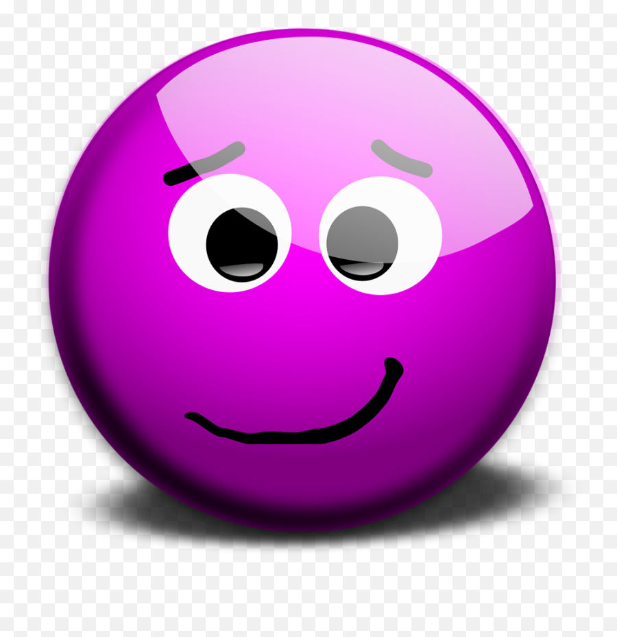 Purple Smiley - Face Thumbs Up Illustration Of A Purple Smiley Emoticon Png,Thumbs Down Transparent Background