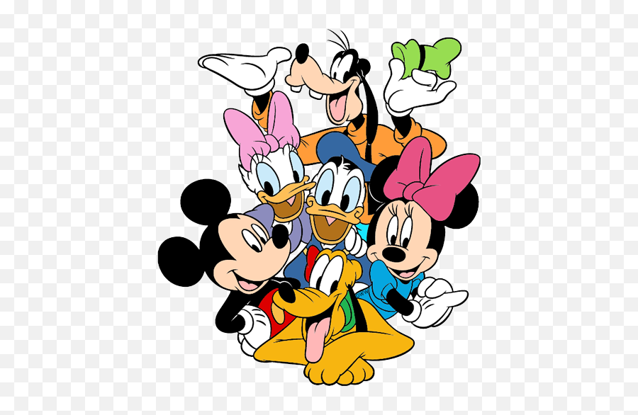 Disney Friends Clipart - Mickey And Minnie With Friends Png,Friends Clipart Transparent