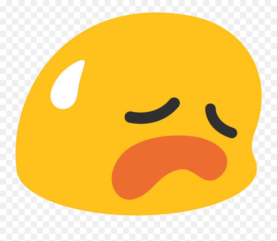 Worried Emoji Png - Worried Uneasy Face Emoji Disappointed Disappointed But Relieved Emoji,Crying Face Emoji Png
