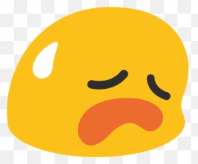 Worried Emoji Png - Worried Uneasy Face Emoji Disappointed But Relieved