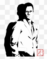 In Suit Drawing - Man Line Art Transparent Tailor Clipart Black png