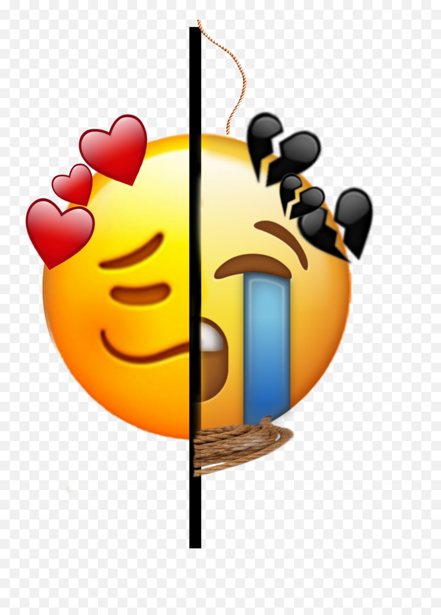 Inlove Heartbroken Hung Dead Emoji - Heart Broken New Emojis Png,Dead Emoji Png