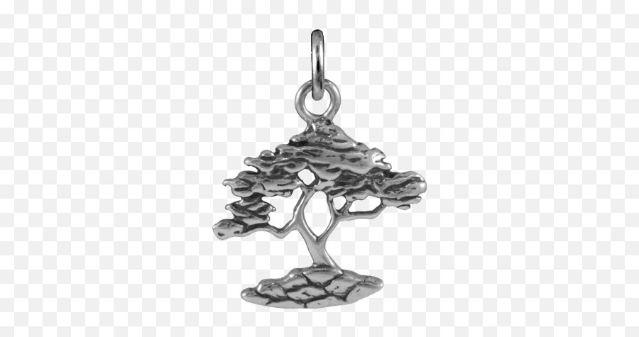 Sterling Silver Cypress Tree Charms - Locket Png,Cypress Tree Png