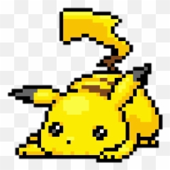 Image About Cute In Png Stuff - Cute Pikachu Pixel Art,Cute Pikachu Png