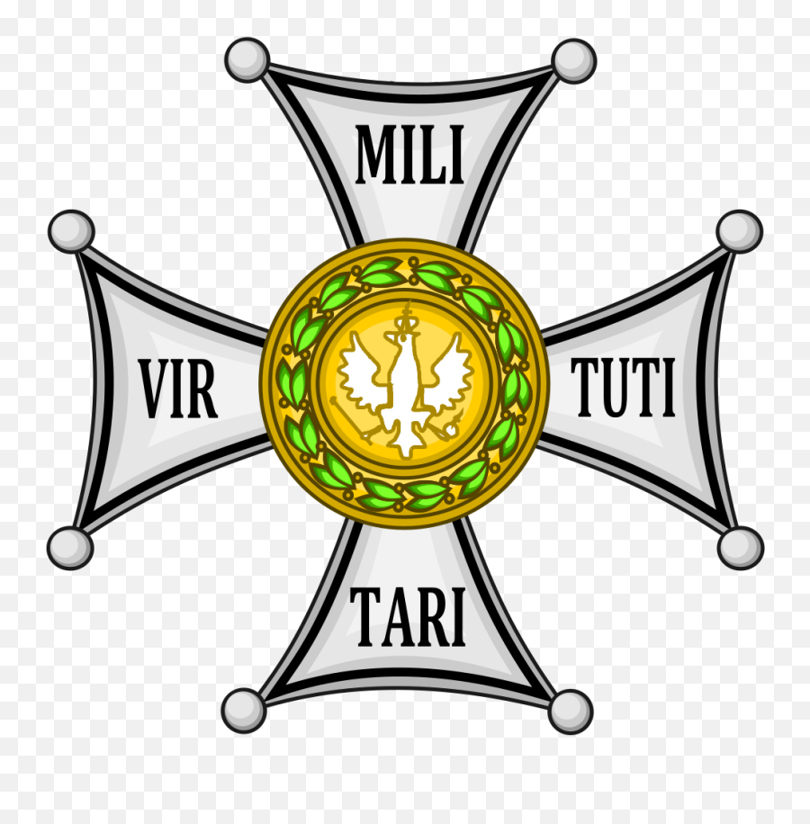 Order Virtuti Militari Silver Cross - Krzy Virtuti Militari Png,Cross Sign Png