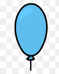 Blue Balloon - Blue Balloon Club Penguin Png,Blue Balloon Png