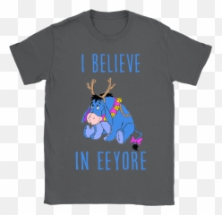 I Believe In Eeyore Winnie The Pooh Shirts - Johnnie Walker Keep Walking Shirt Png,Eeyore Png