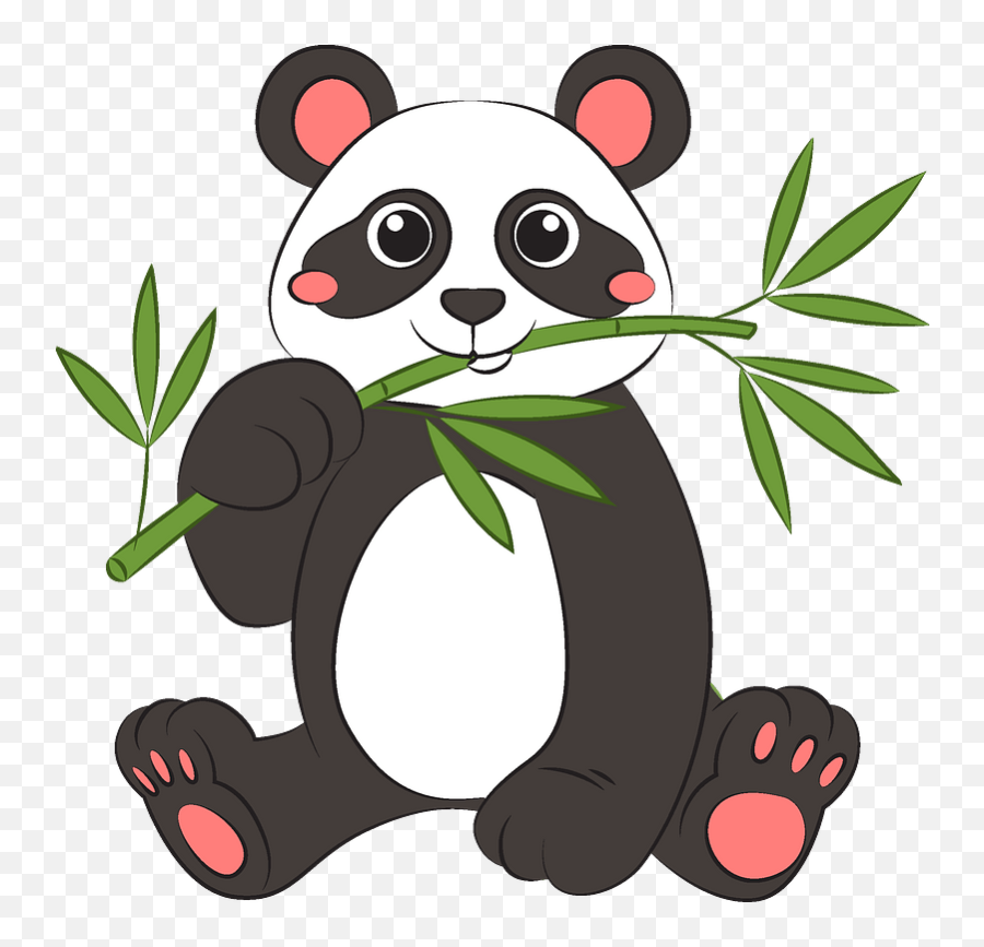 Panda Clipart - Pand Clipart Creazilla Png,Panda Transparent
