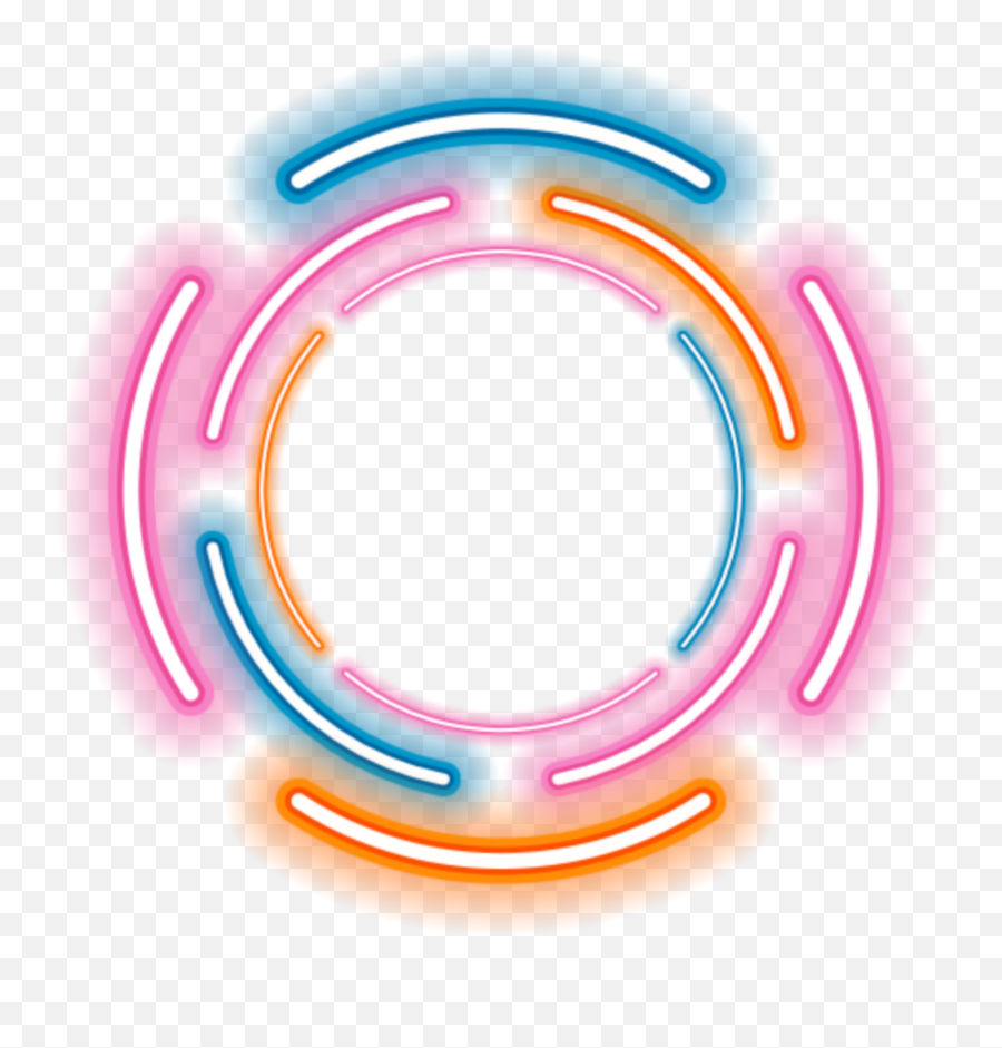Red Circle With Line Png - Circle Transparent Neon Png,Neon Circle Png