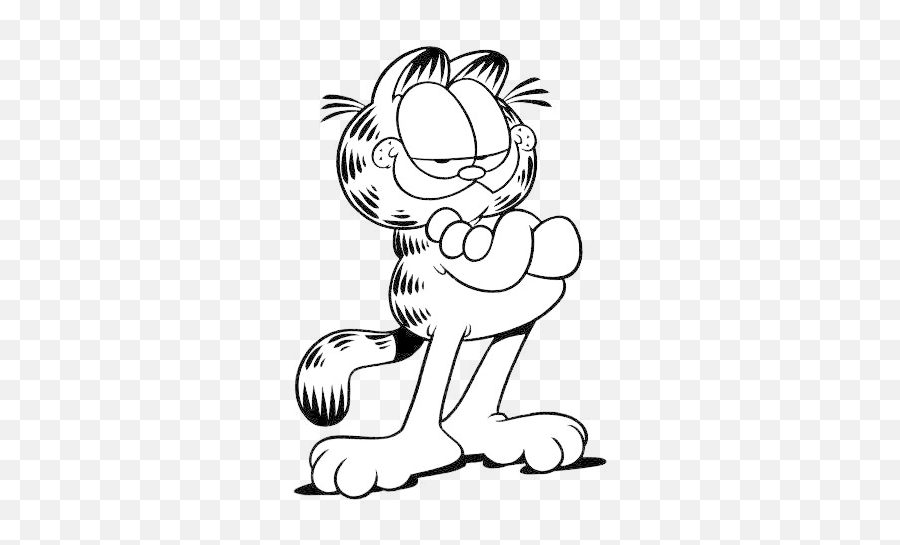 Download Garfield - Garfield Coloring Pages Png Image With Garfield Coloring Pages,Garfield Transparent
