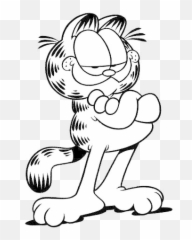 Download Garfield - Coloring Pages PNG Image with