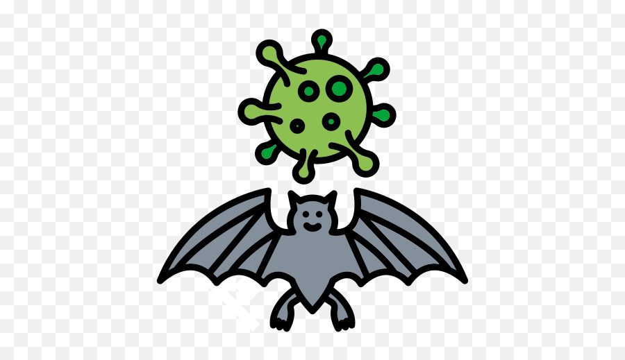 Bat Carrier Corona Virus Coronavirus Flu Free Icon Of - Bat Flu Png,Bats Icon