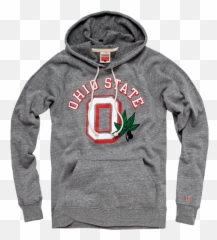 Homage Ohio State Buckeye Leaf Hoodie Fleece Sweatshirt - Hoodies png