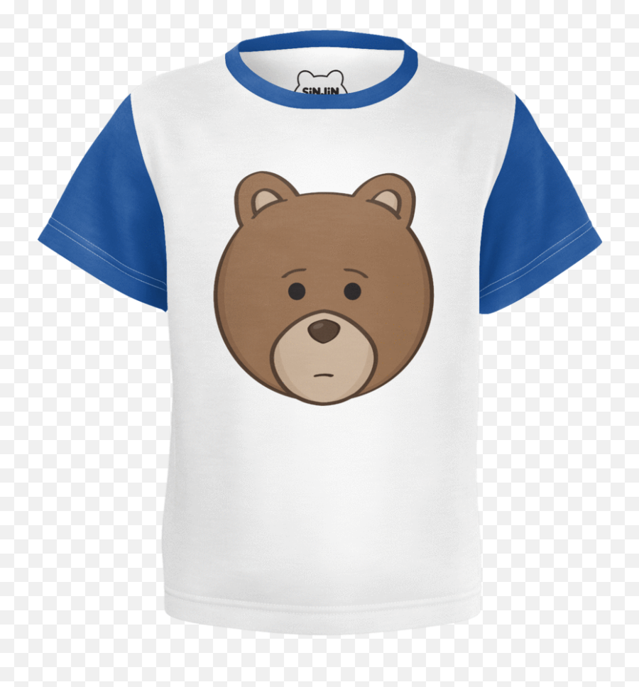 Toddler Blue Bear Head T - Shirt U2013 Sinjin And Friends Cartoon Png,Bear Head Png