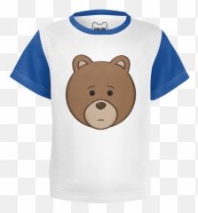 Toddler Blue Bear Head T - Shirt U2013 Sinjin And Friends Cartoon Png,Bear Head Png