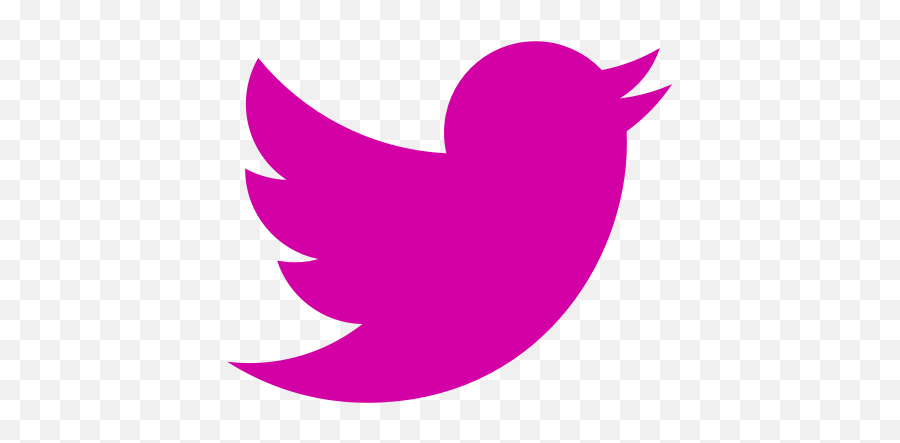 Twitter Icon Pink - Black Twitter Logo Png Transparent Background,Twtter Icon