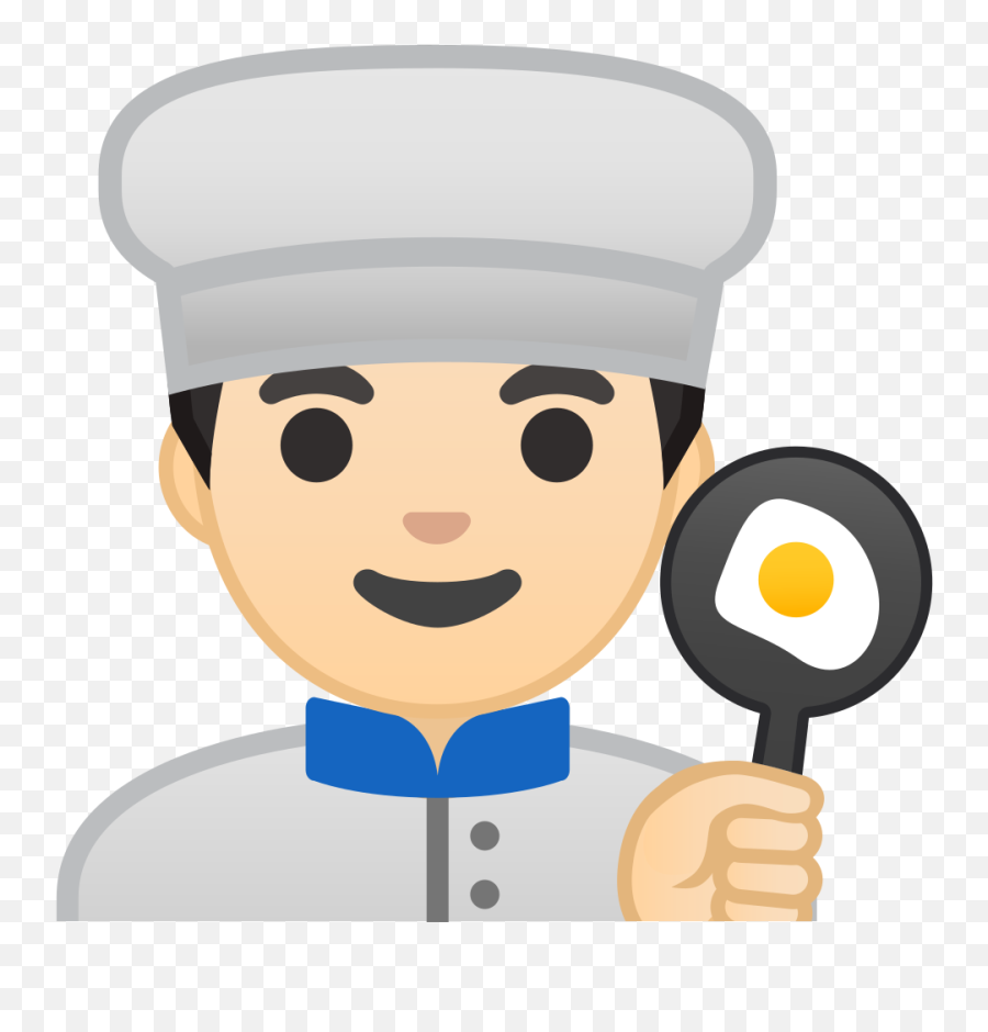Man Cook Light Skin Tone Icon Noto Emoji People Profession - Dibujos Animados De Un Príncipe Png,People Working Icon