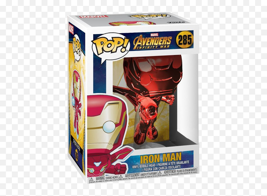 Avengers Infinity War - Iron Man Red Chrome Us Exclusive Pop Vinyl Figure Funko Pop Marvel Avengers Infinity War Iron Man Png,Iron Spider Png
