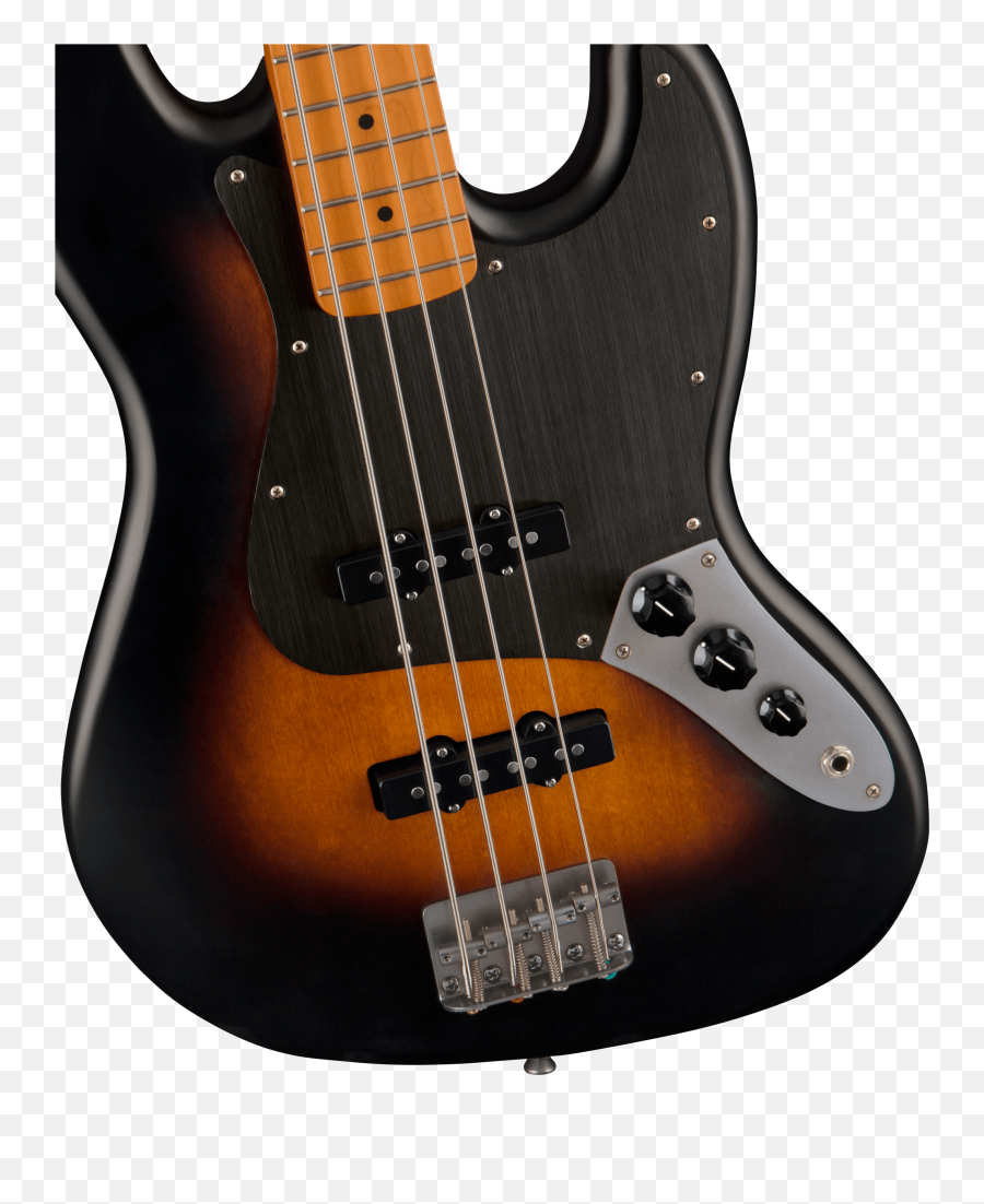 Squier Jazz Bass 40th Anniversary - Satin Wide 2color Png,Vintage Icon Fretless Jazz Bass