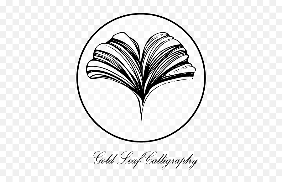 Gold Leaf Calligraphy - Heart Png,Gold Leaf Png