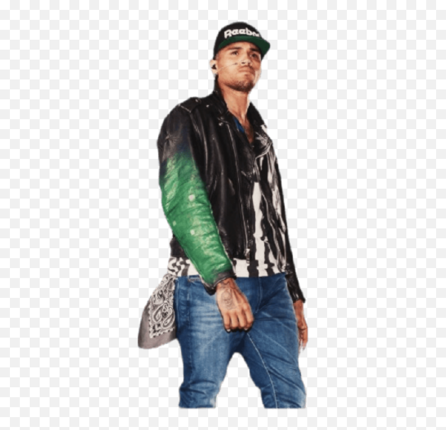 Freestickers Chrisbrown Chris Brown - Leather Jacket Png,Chris Brown Png