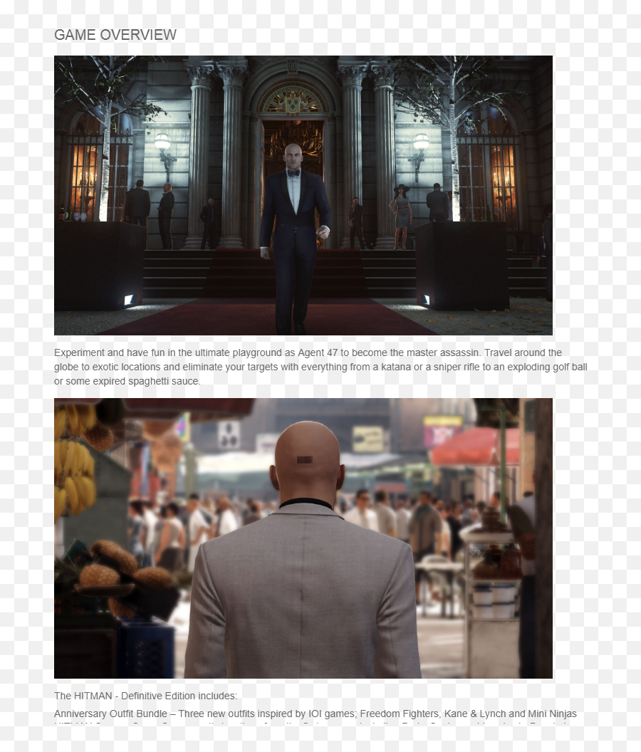 Ps4 Hitman Definitive Edition Steelbook R3eng - New Hitman Game 2020 Png,Agent 47 Png
