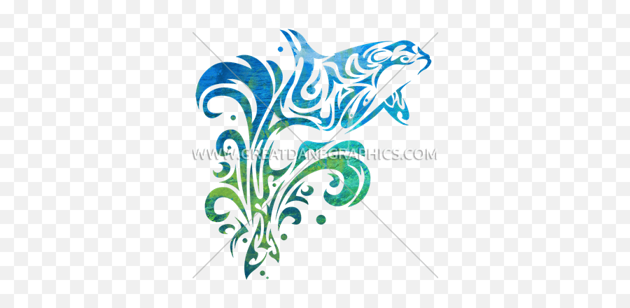 Summer Orca Production Ready Artwork For T - Shirt Printing Common Bottlenose Dolphin Png,Orca Png