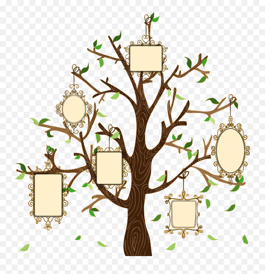 Download Family Tree Illustration Creative Euclidean Vector - Frame For Family Tree Png,Family Clipart Png