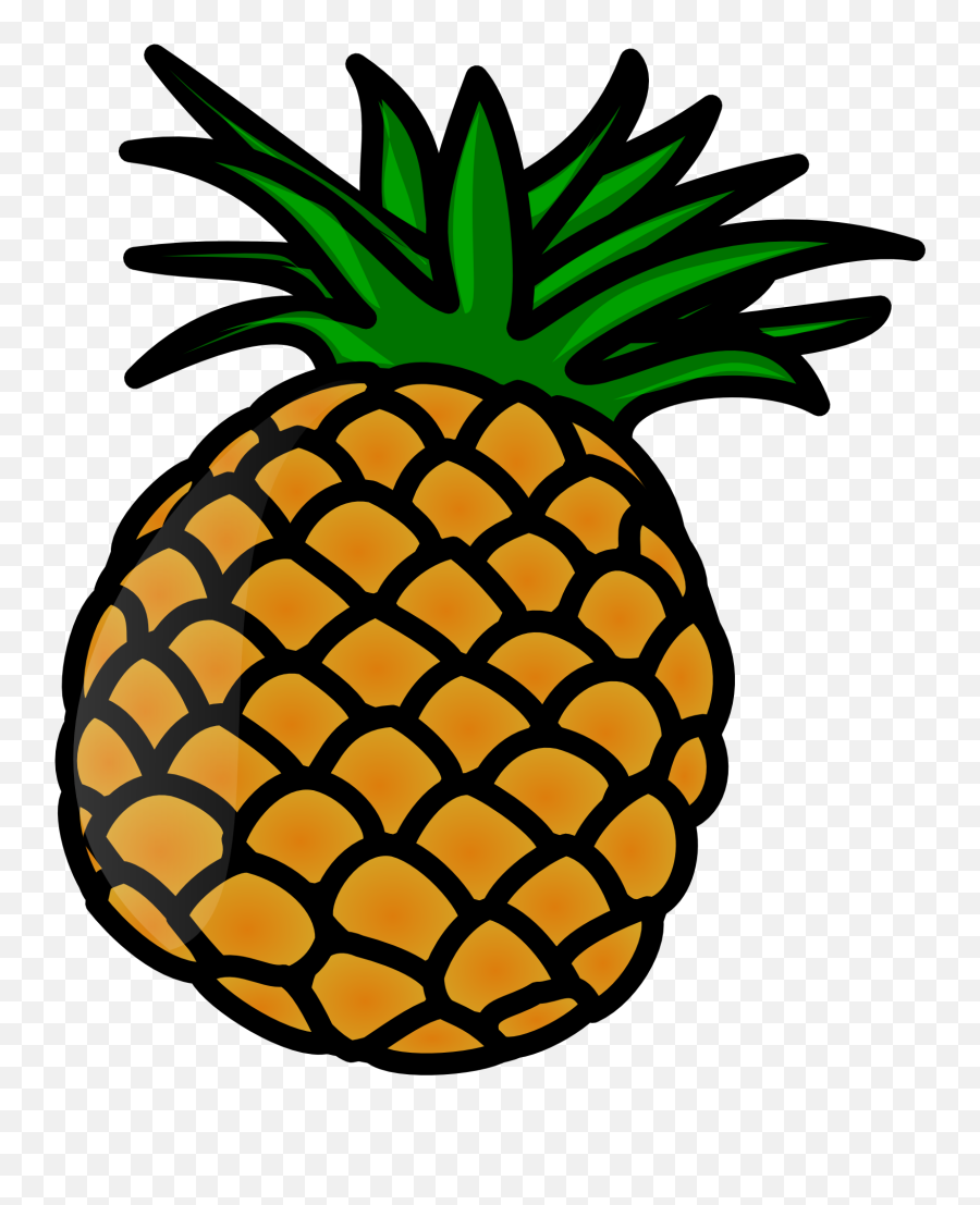 Download Cartoon Pineapple Clip Art Png - Pineapple Clipart,Pineapple Clipart Png