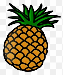 Download Cartoon Pineapple Clip Art Png - Pineapple Clipart,Pineapple Clipart Png
