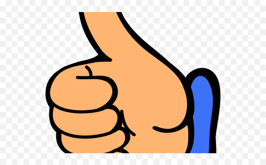 Hand Emoji Clipart Thanks - Thumbs Up Png,Thumbs Up Emoji Transparent