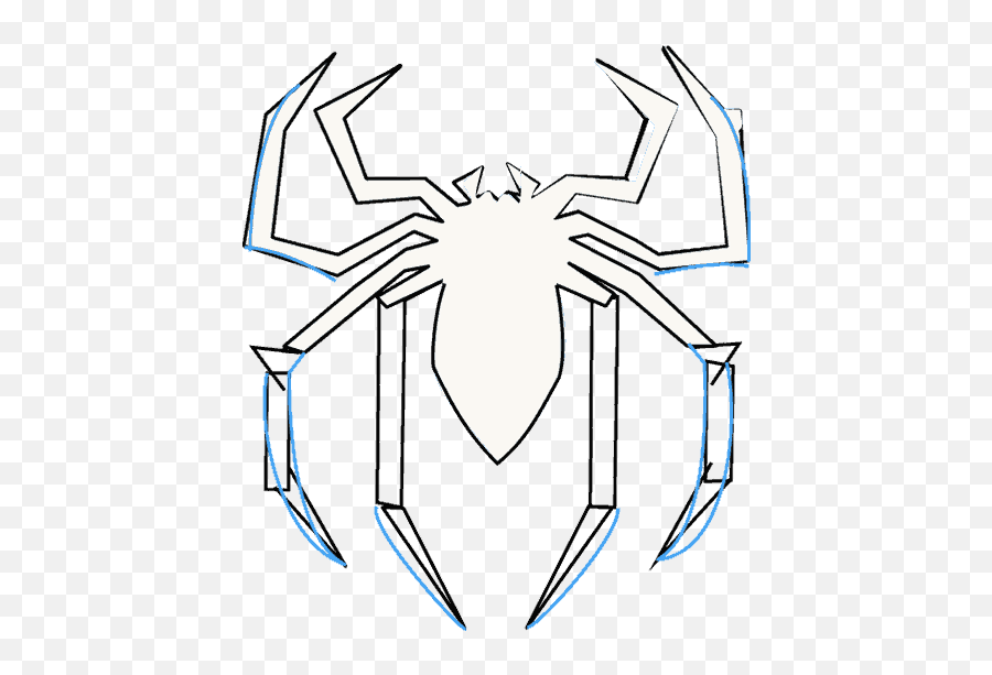 How To Draw Spidermanu0027s Logo Easy Drawing Guides - Draw Spider Man Png,Spiderman Logo Png