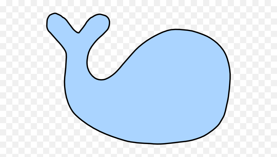 Blue Whale Outline Clip Art - Vector Clip Art Png,Whale Clipart Png